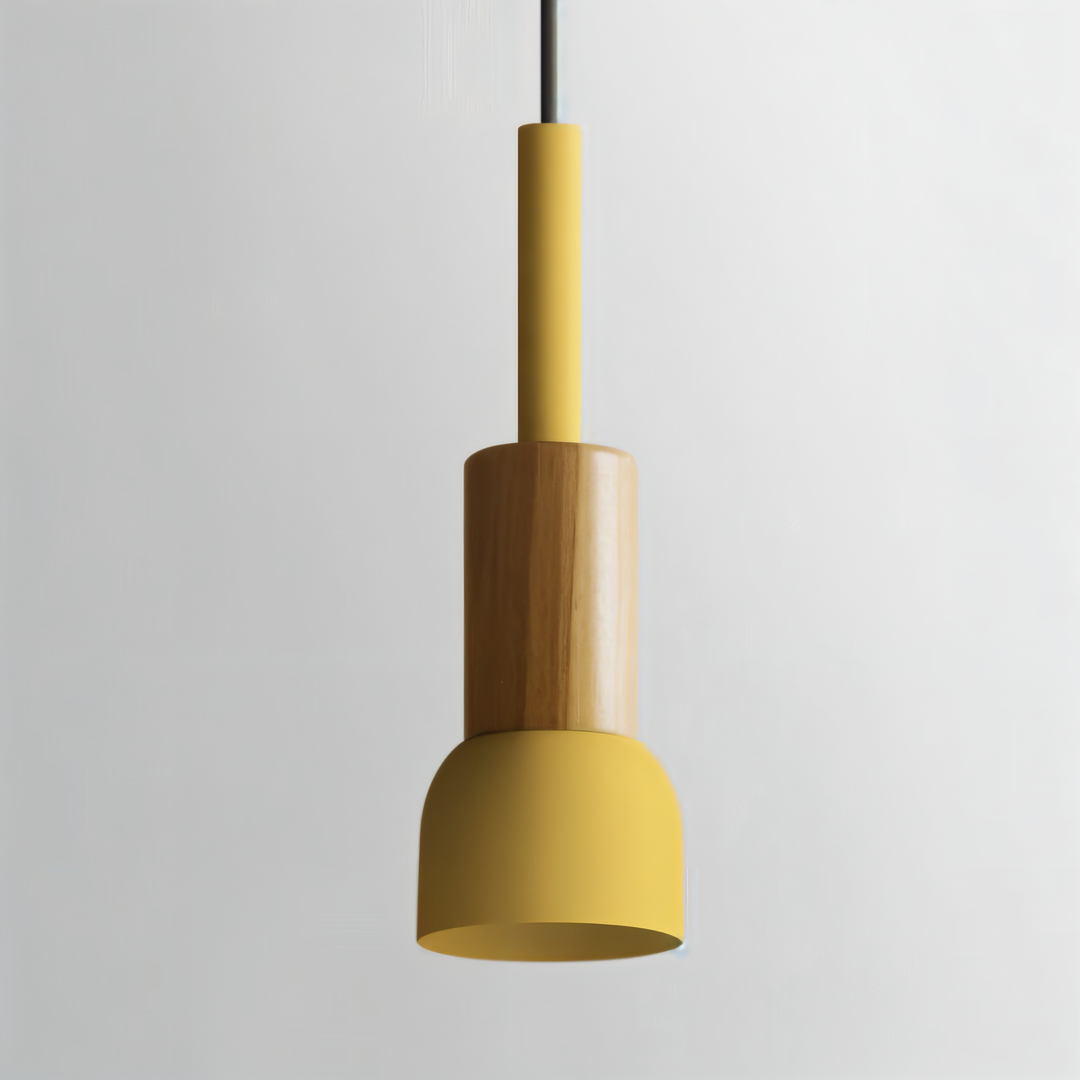 Suspension nordique grise, éclairage doux pour un salon scandinave.