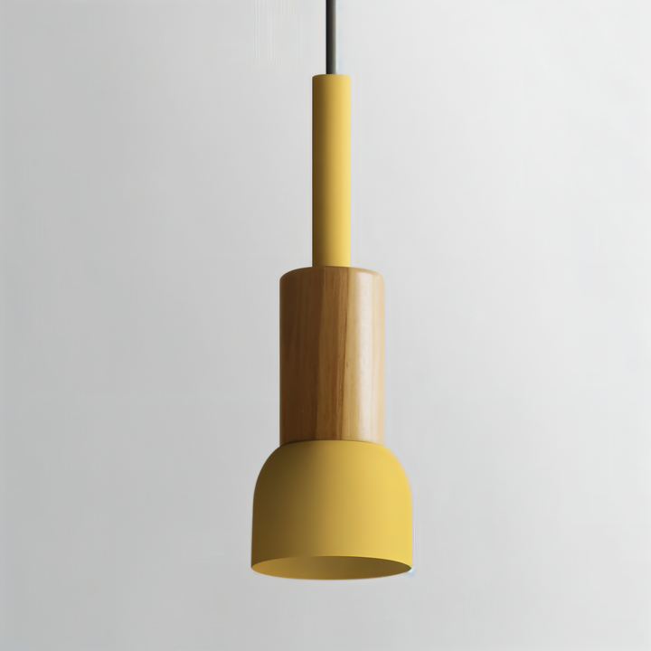 Suspension nordique grise, éclairage doux pour un salon scandinave.