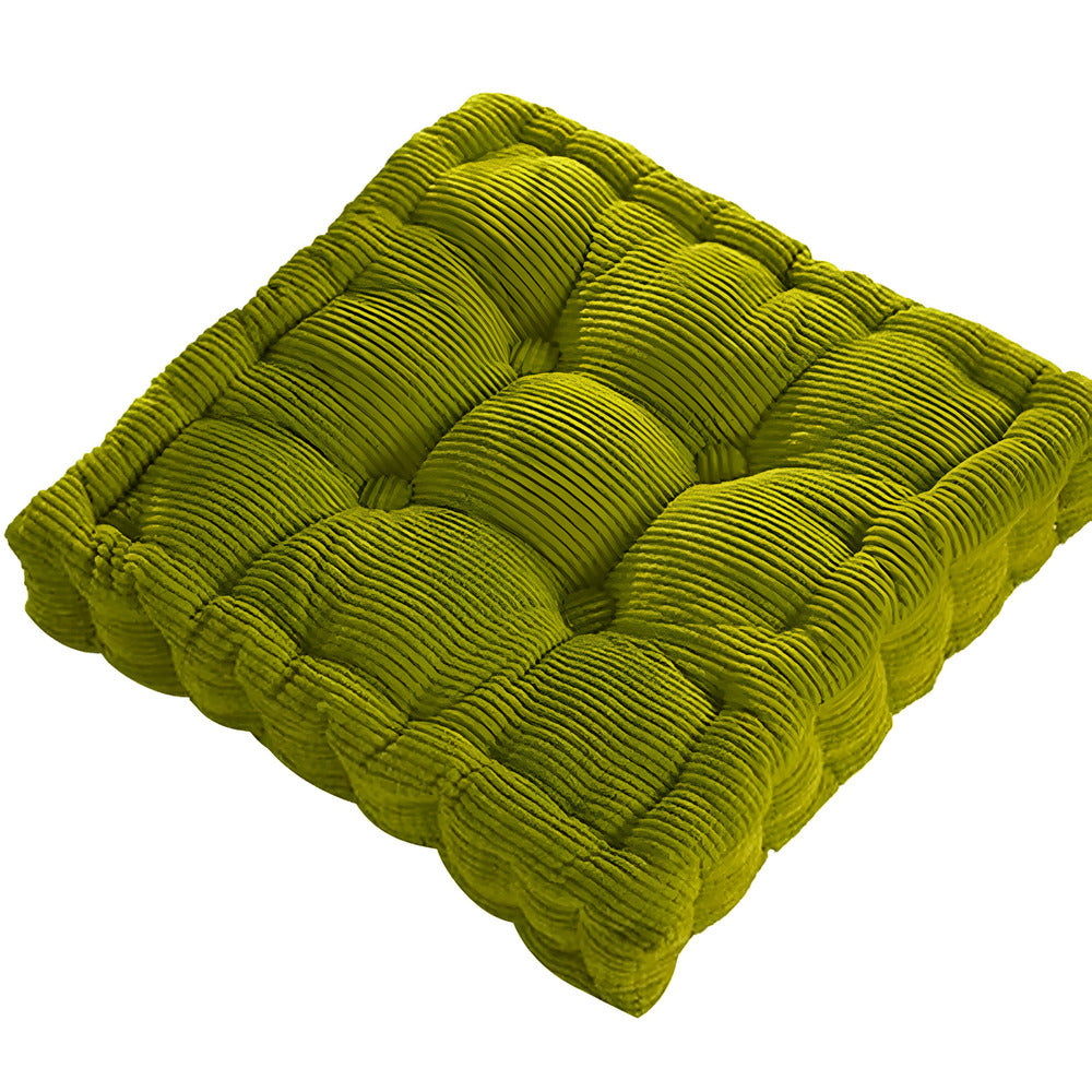 Coussin de sol rond en coton, accessoire bien-être pour la méditation, le yoga et la détente.