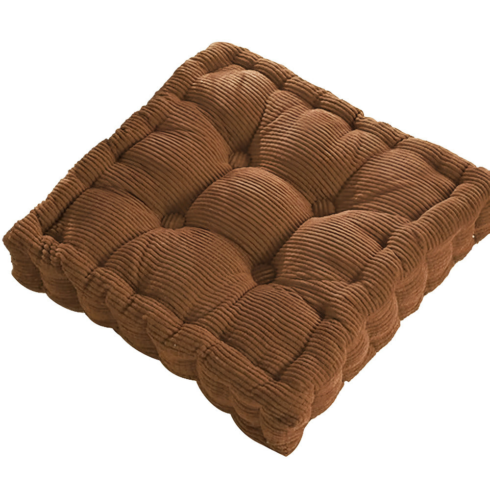 Coussin de sol coton style bohème pour méditation, yoga ou comme assise d'appoint dans le salon.