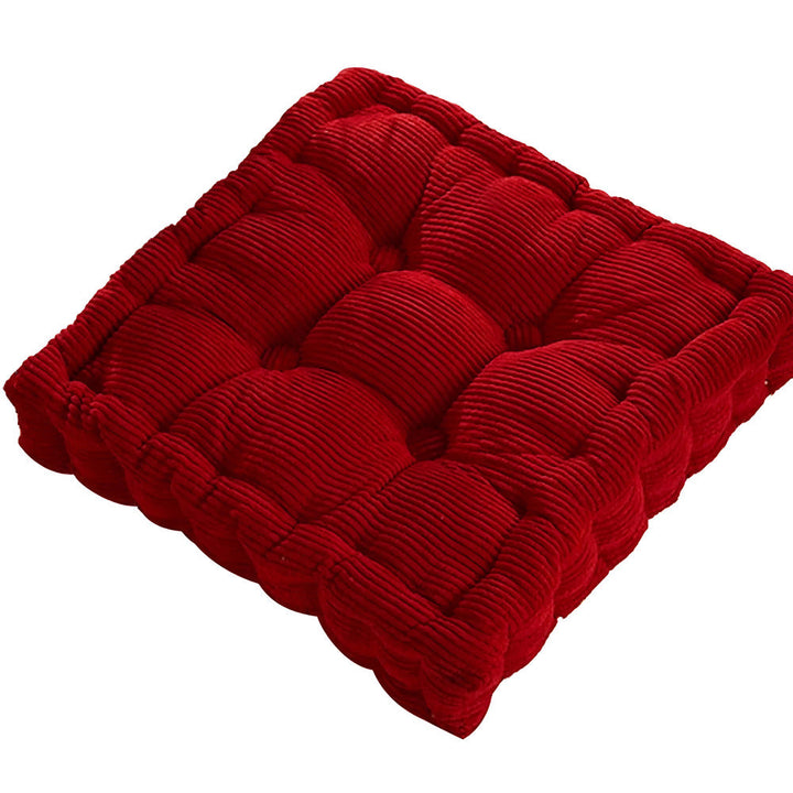 Créez un espace zen avec ce coussin de sol en coton confortable pour méditation et yoga.