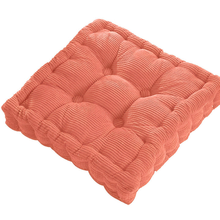 Coussin de sol en coton pour méditation pleine conscience, idéal pour le yoga et la relaxation.