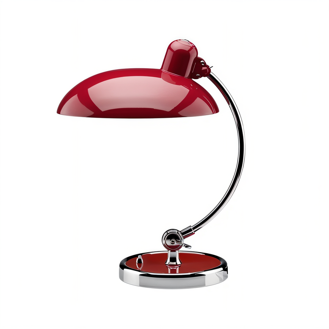 Lampe de bureau LED vintage réglable en fer, design fonctionnel pour bureau moderne.