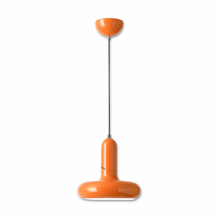 Lampe de plafond Bauhaus, couleur vibrante, un accent scandinave en cuisine.