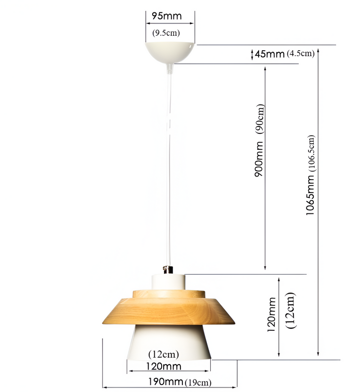Éclairage design macaron: lampe suspension scandinave, bois et métal, touche moderne intérieure.