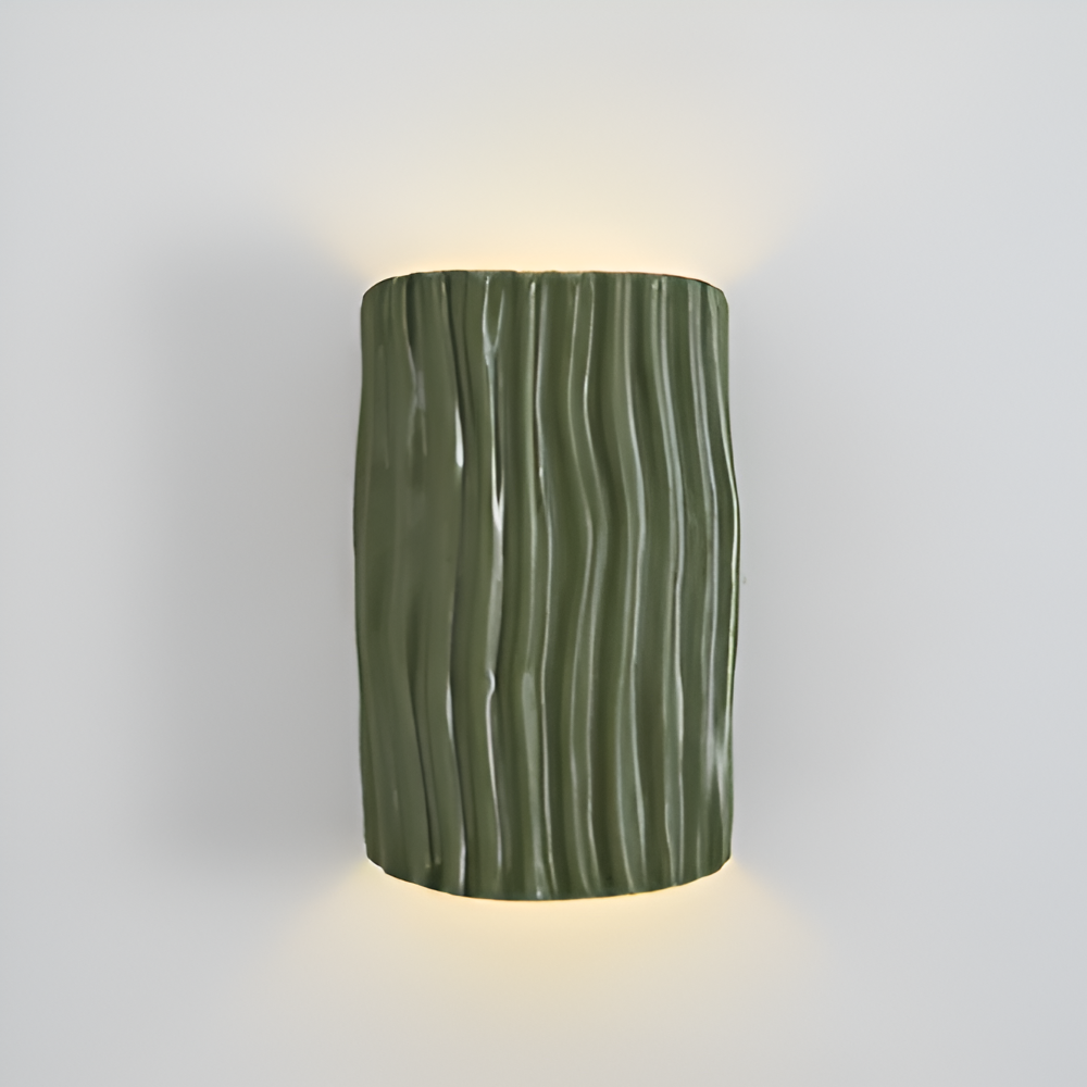 Éclairage d'appoint LED moderne, applique murale Veloura au design plissé pour votre chambre.