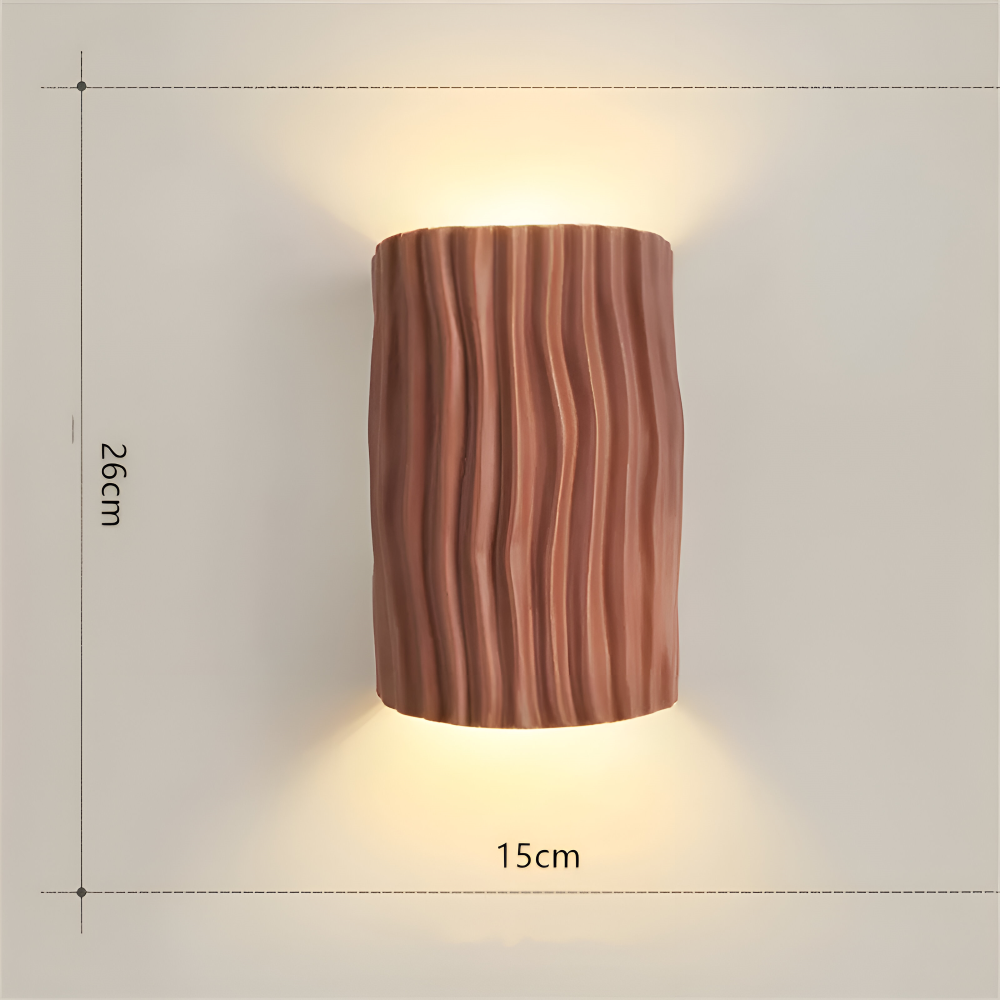 Lampe murale Veloura, lumière LED plissée pour une ambiance moderne et une décoration raffinée.