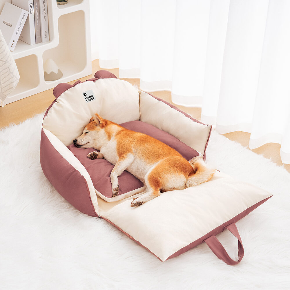 Réduit le stress du chien en voiture grâce à ce lit confortable et rassurant pendant le voyage.