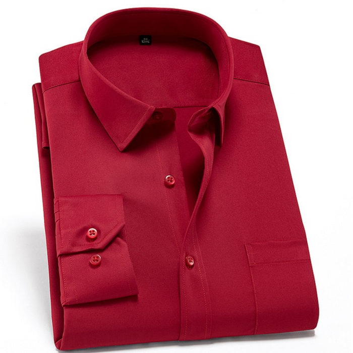 Chemise homme décontractée élégante, tissu extensible respirant, sans repassage pour vos moments de loisirs.