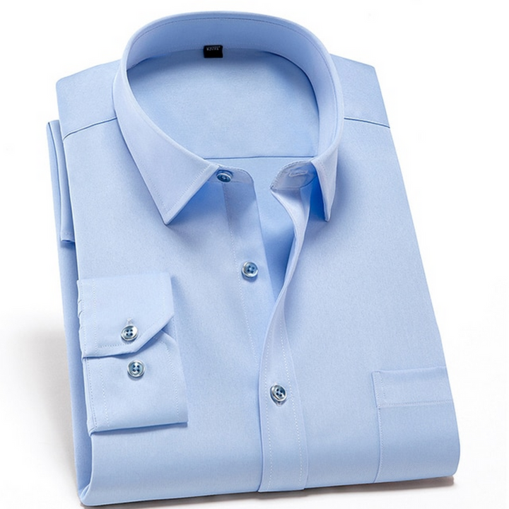 Chemise homme smart casual, extensible et infroissable, parfaite pour un look soigné sans le moindre effort.