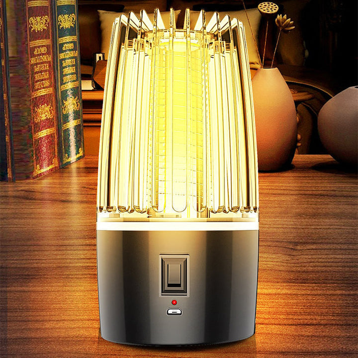 Lampe piège UV pour moustiques et insectes volants, avec cordon USB, protection domestique continue.