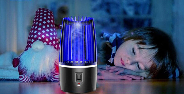 Dispositif anti-moustiques UV silencieux, alimenté USB, veilleuse douce pour chambre d'enfant.