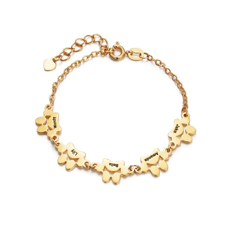 Bracelet PawEmbrace gravé, bijou en acier inoxydable. Un souvenir personnalisé pour célébrer votre animal de compagnie.