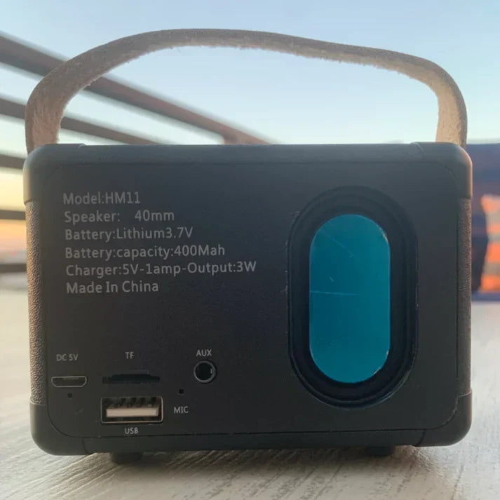 Haut-parleur Bluetooth Sonique Classic, design rétro, son stéréo premium et autonomie longue.