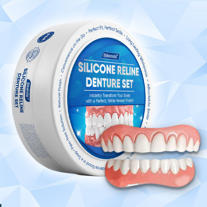 Bikenda, prothèse dentaire confortable en silicone pour adultes. Rétablit un sourire naturel et la confiance.
