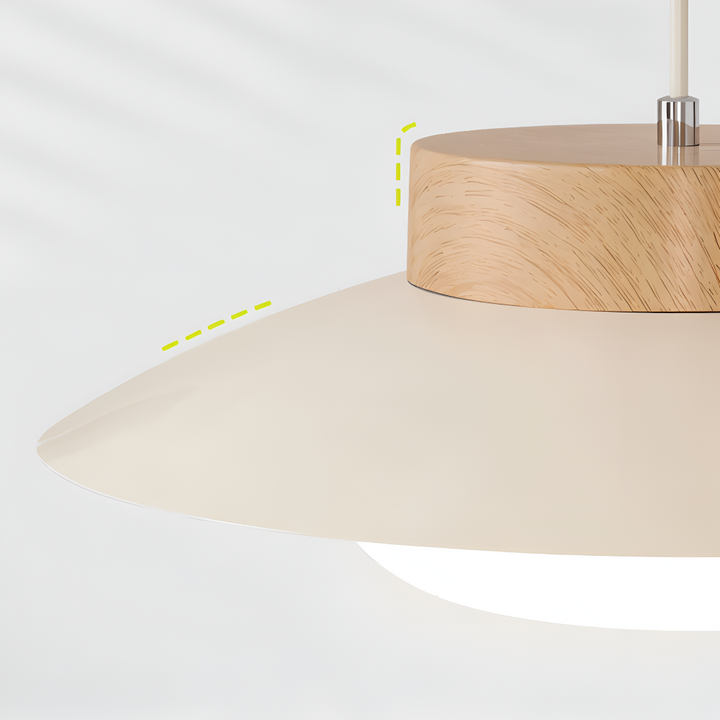 Lampe suspendue design bol crème, style japonais, luminaire moderne pour tout intérieur.