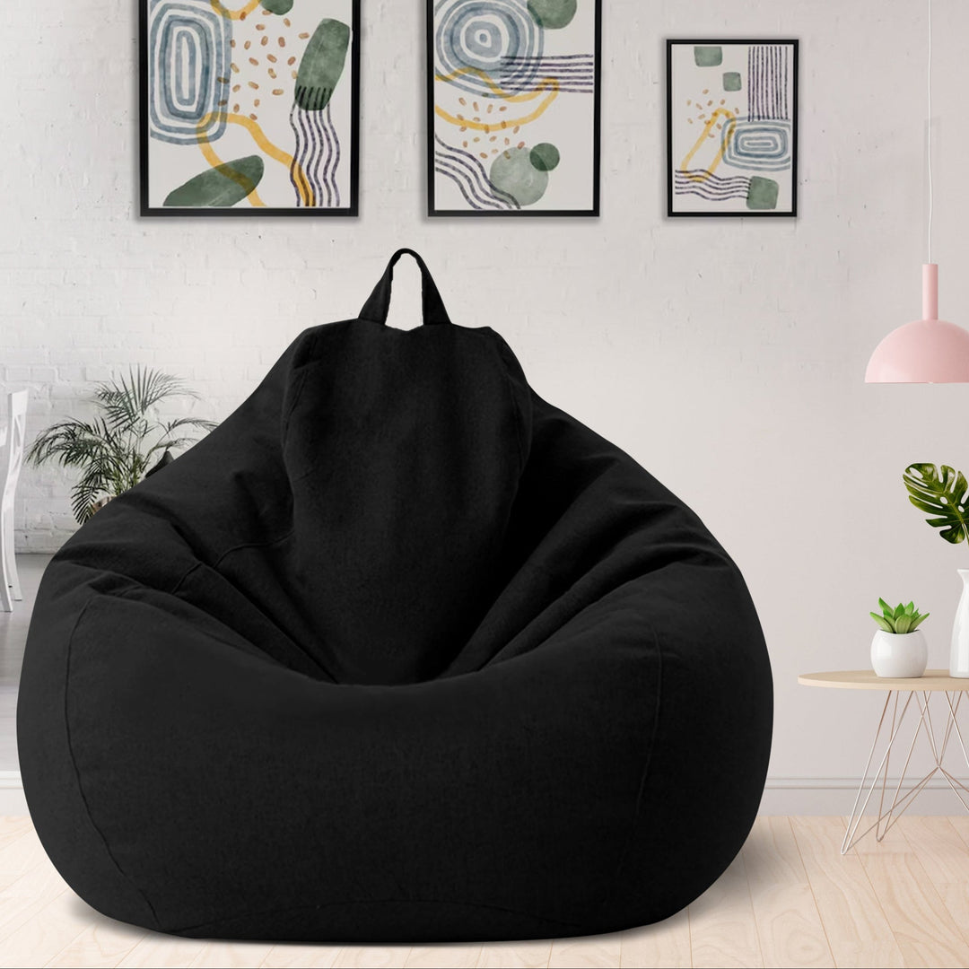 Housse de pouf en polyester doux, assure confort ergonomique pour salon et chambre modernes.