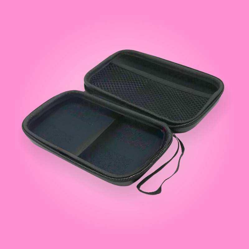 Sac de transport robuste pour Doppler prénatal, protection rigide, idéal voyage grossesse, rangement sécurisé pour appareil bébé.