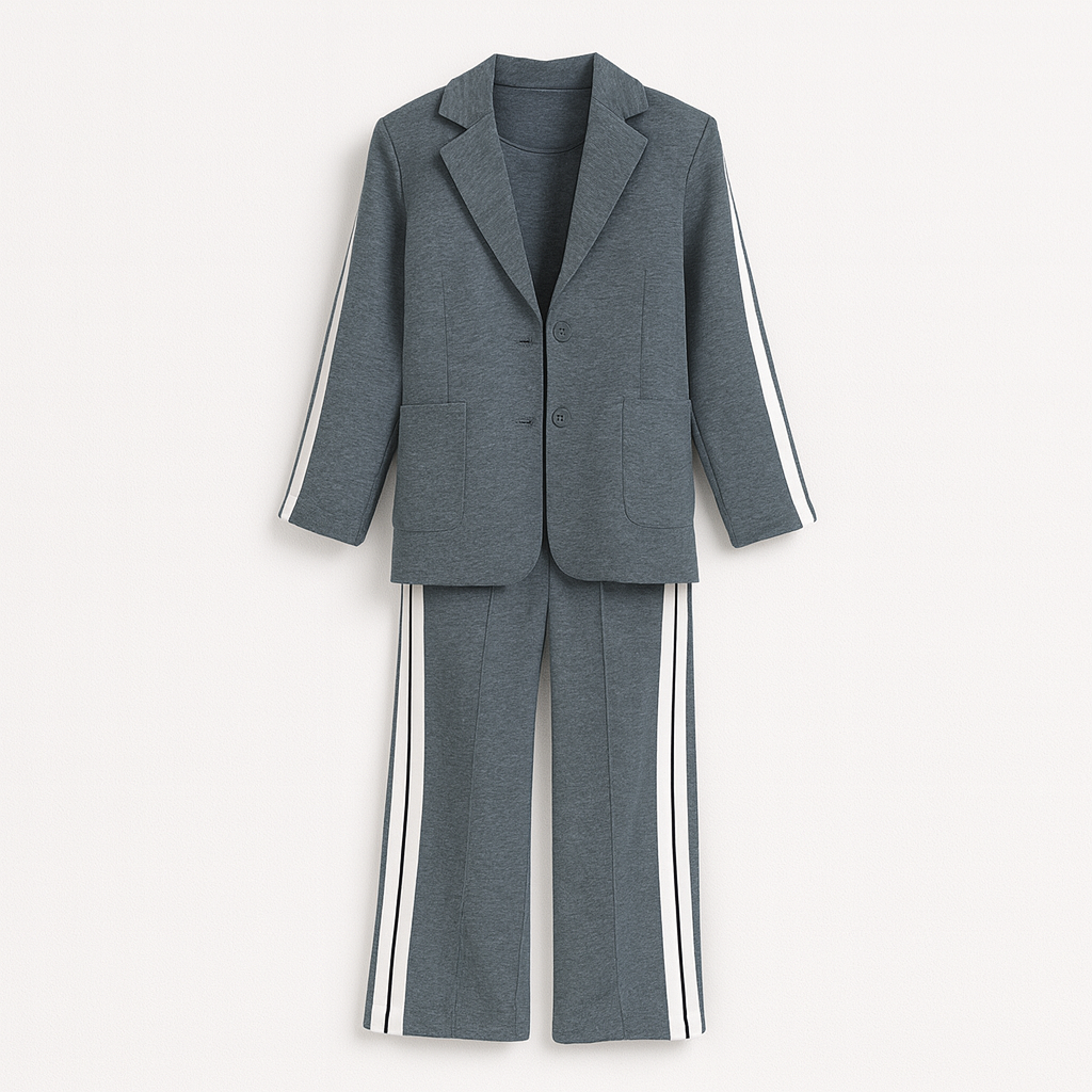Pantalon élégant femme noir, composant du tailleur polyvalent et chic.