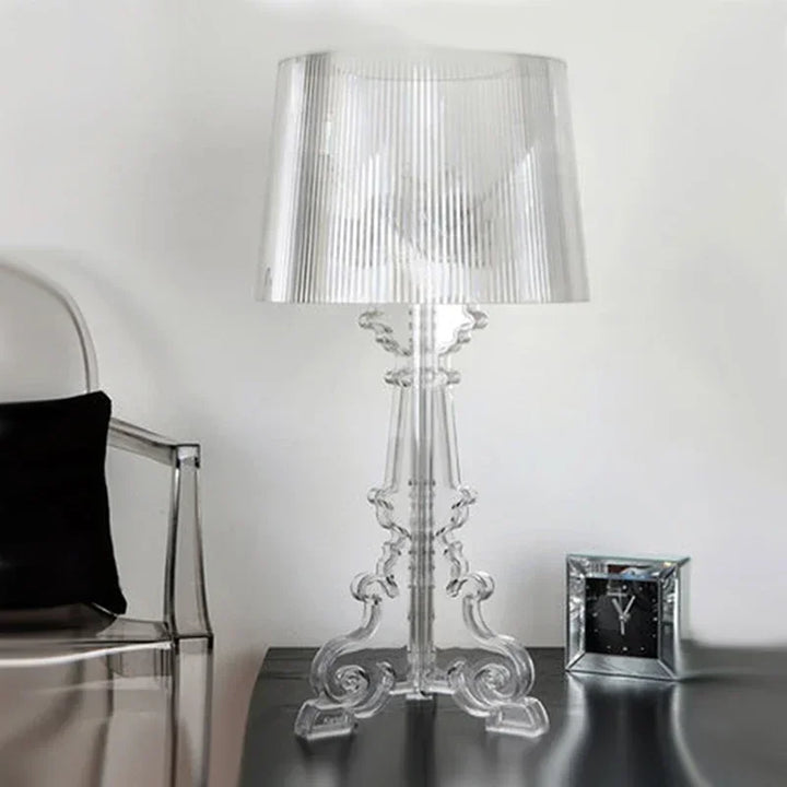 Luminaire de table Bourgie réglable, style baroque moderne, idéal pour chambre ou bureau intérieur.