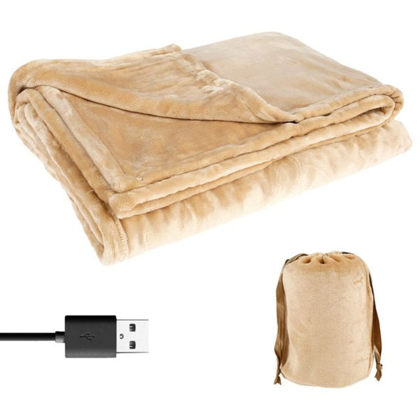 Couverture chauffante électrique portable USB 16oraliu-fr251016, idéale pour la maison et le bureau. Chaleur douce.