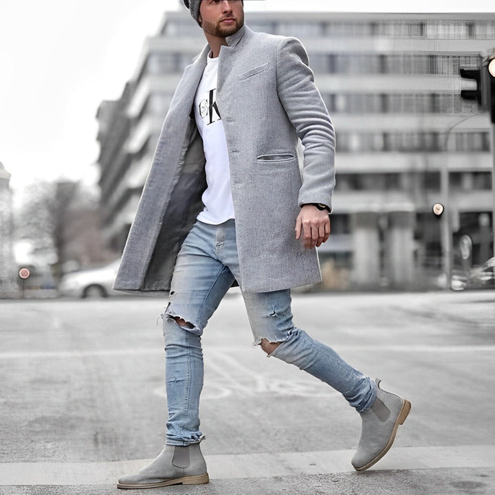 Veste homme élégante et polyvalente, parfaite pour le bureau ou une soirée chic. Style moderne et confortable.