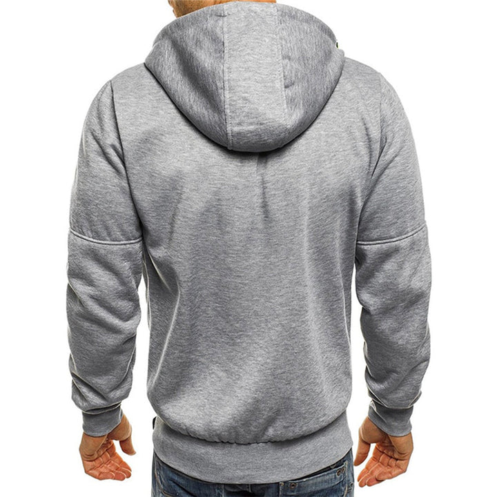 Pull léger à capuche homme, idéal hiver doux. Confort et style décontracté, vêtement polyvalent.