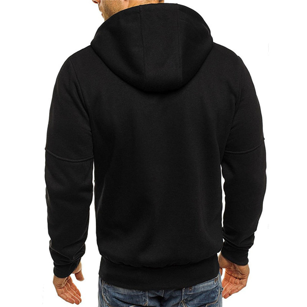 Hoodie zippé homme léger et doux. Parfait pour un style décontracté confortable et sport.