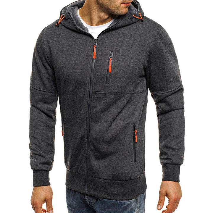 Pull homme léger avec capuche. Vêtement confortable, idéal pour les loisirs et l'automne.