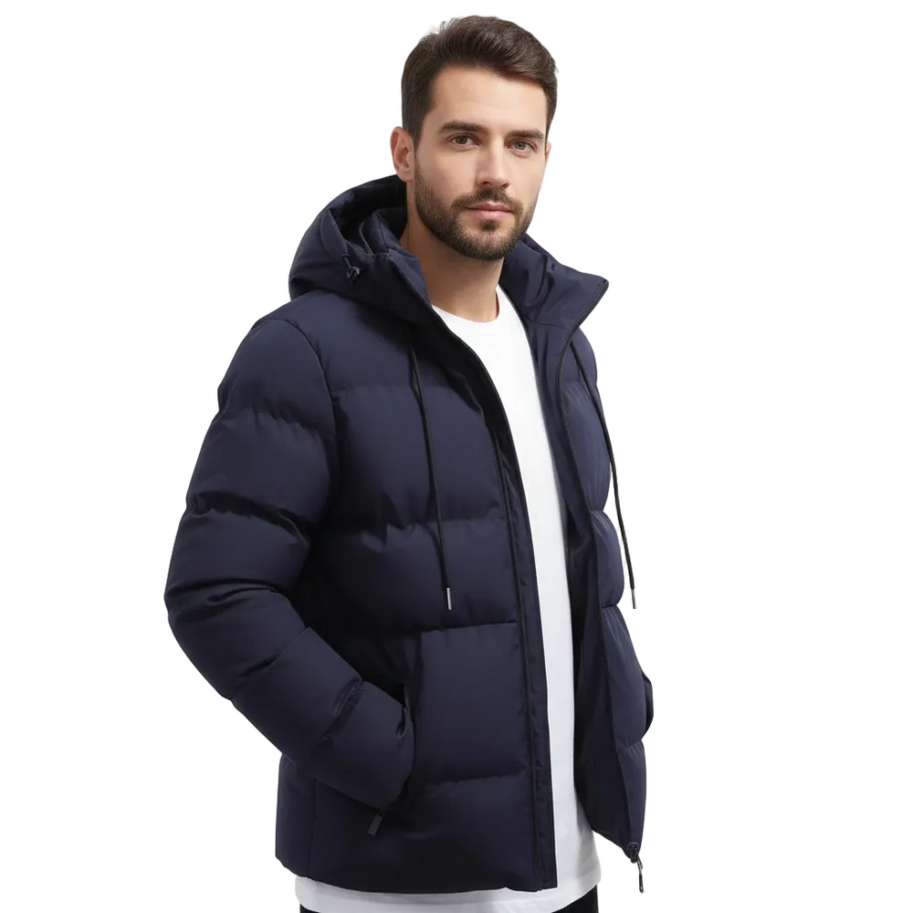 Veste parka femme chaude et élégante, style puffer, coupe-vent et imperméable pour l'hiver.