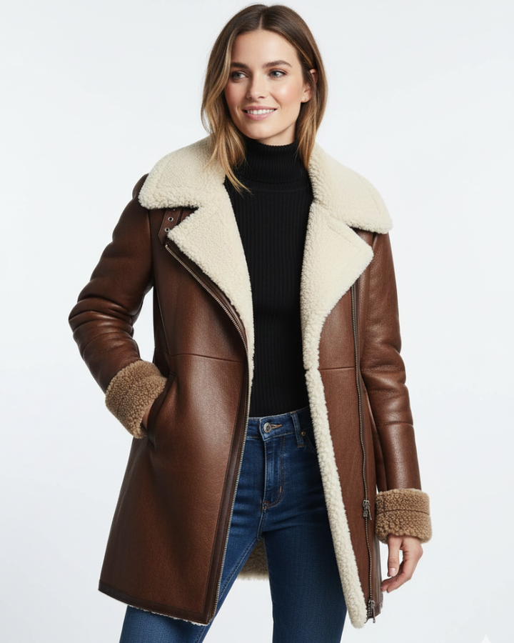 Manteau femme hiver élégant, veste chaude et chic pour un look moderne et confortable au quotidien.
