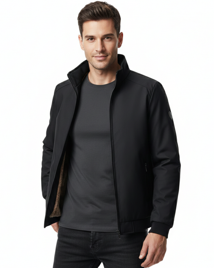 Veste d'hiver homme chaude et déperlante, idéale pour le froid et les activités extérieures. Confort optimal.