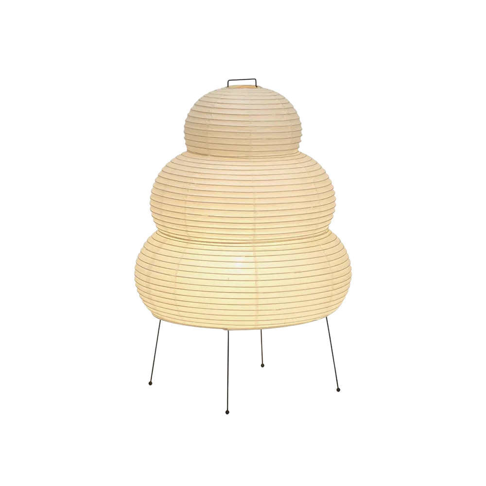 Lampe sur pied moderne design Japandi, diffuseur en papier de riz. Apporte une ambiance lumineuse zen et minimaliste.