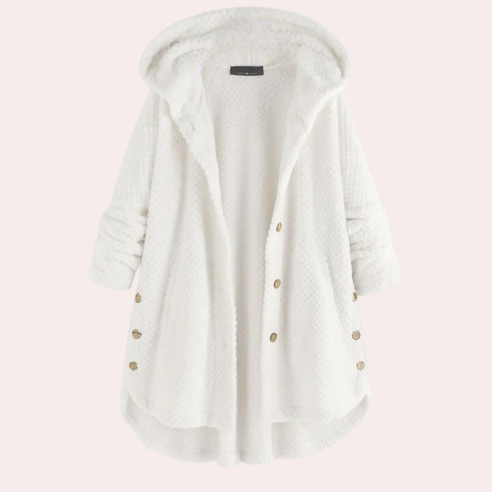 Ce cardigan long pour femme avec capuche offre chaleur et style élégant pour l'automne et l'hiver.