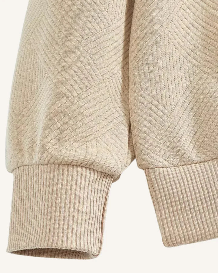 Pull homme décontracté-chic col polo zippé, maille. Parfait diverses occasions, mode hiver.