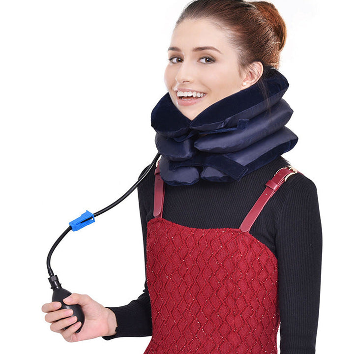 Appareil gonflable pour le cou. Soulagement efficace de la douleur cervicale et amélioration de la posture.