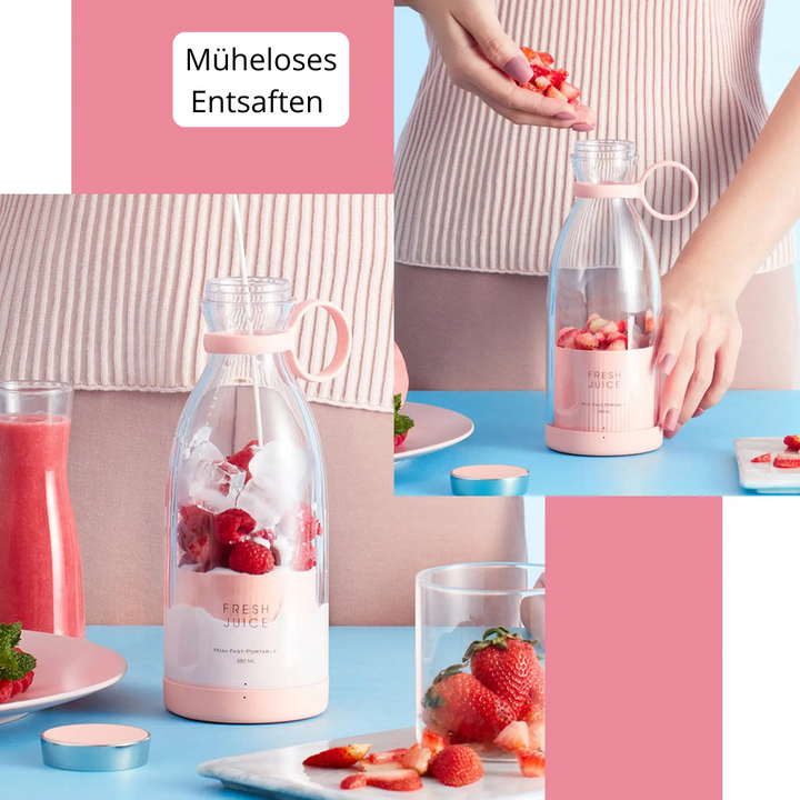 Blender personnel noir, rechargeable, pour des jus et smoothies nutritifs. Parfait pour une vie active.