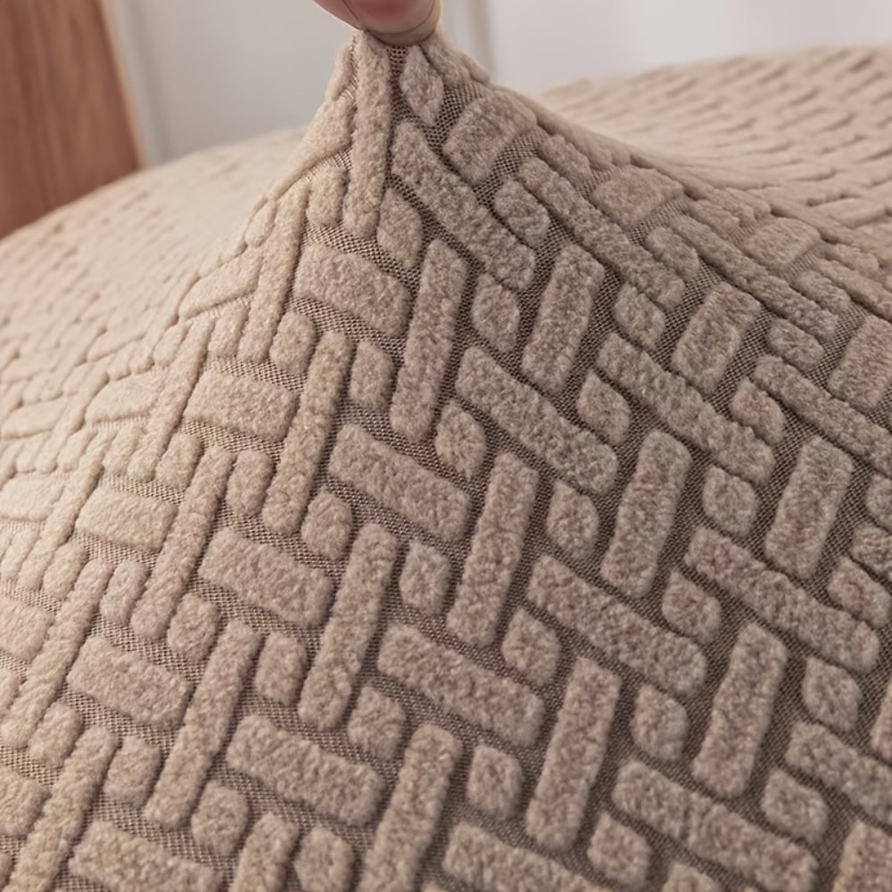 Housse de fauteuil relax marron en microfibre douce pour un confort optimal et une touche déco moderne.