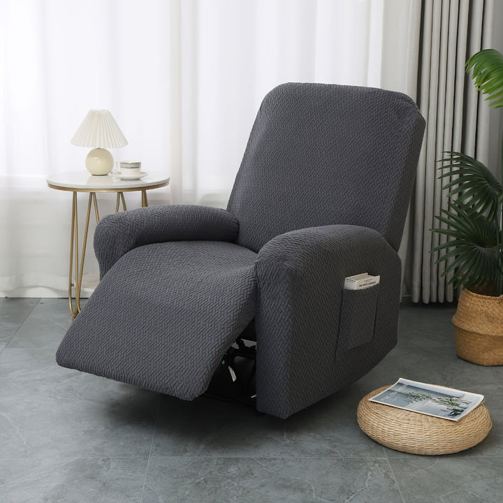 Housse moderne en microfibre douce pour fauteuil relax, idéale pour protéger et rafraîchir votre salon.