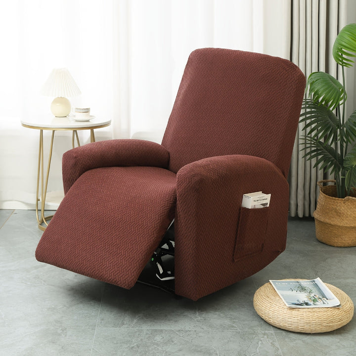 Fauteuil relax transformé: housse en microfibre douce avec rangement intégré, parfaite pour le salon.