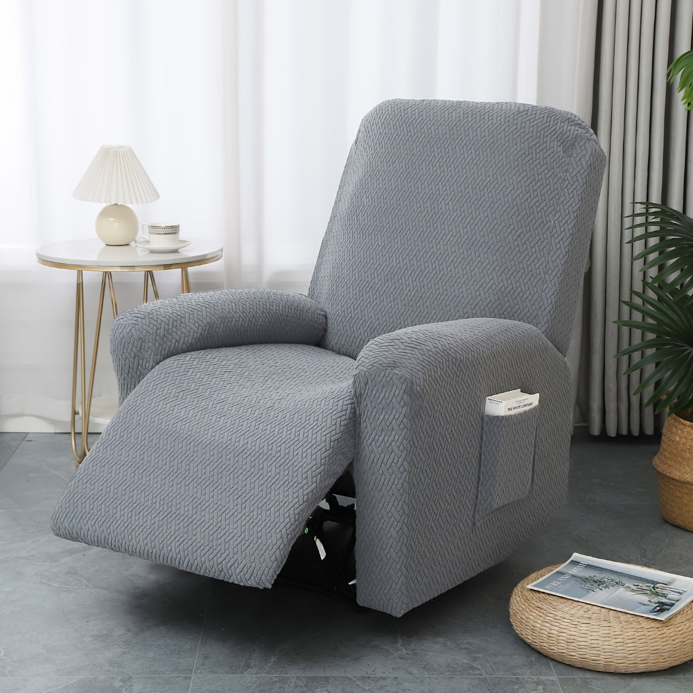 Décoration et confort: housse de fauteuil relax en microfibre pour un salon cosy, protégé et accueillant.