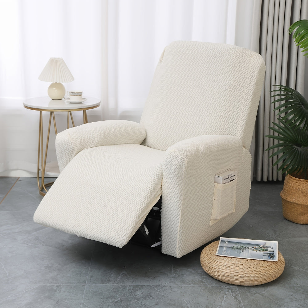 Housse de protection pour fauteuil relax en microfibre douce, disponible en diverses couleurs pour votre salon.