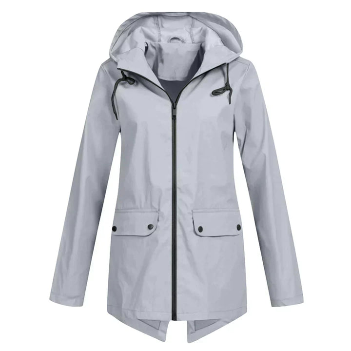 Manteau de pluie long femme, fonctionnel et à la mode, protection imperméable pour toutes sorties.