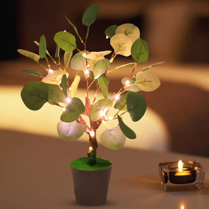 Éclairage d'ambiance LED branche décorative, lumière douce pour salon, design nature et moderne USB.