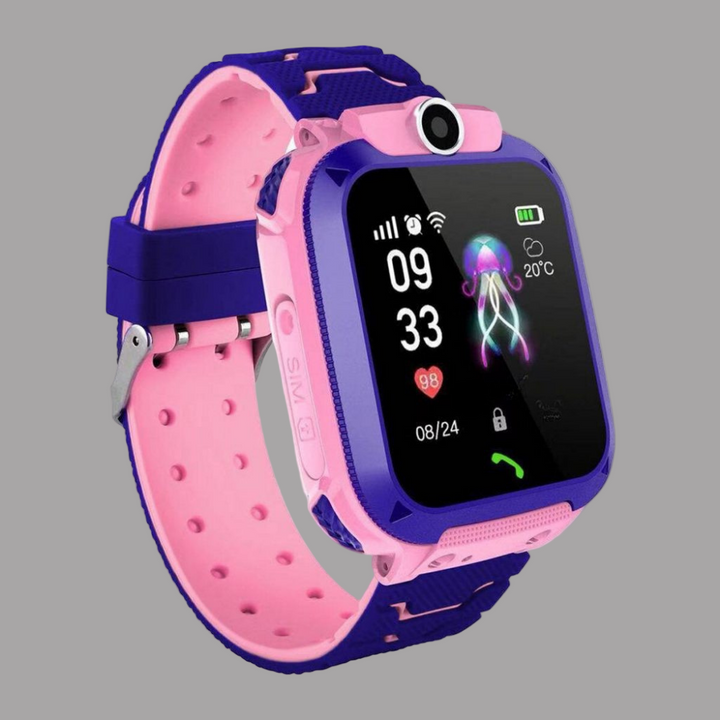 Jouet enfant: montre GPS intelligente fun et sécurisée, avec écran tactile couleur pour un apprentissage ludique.