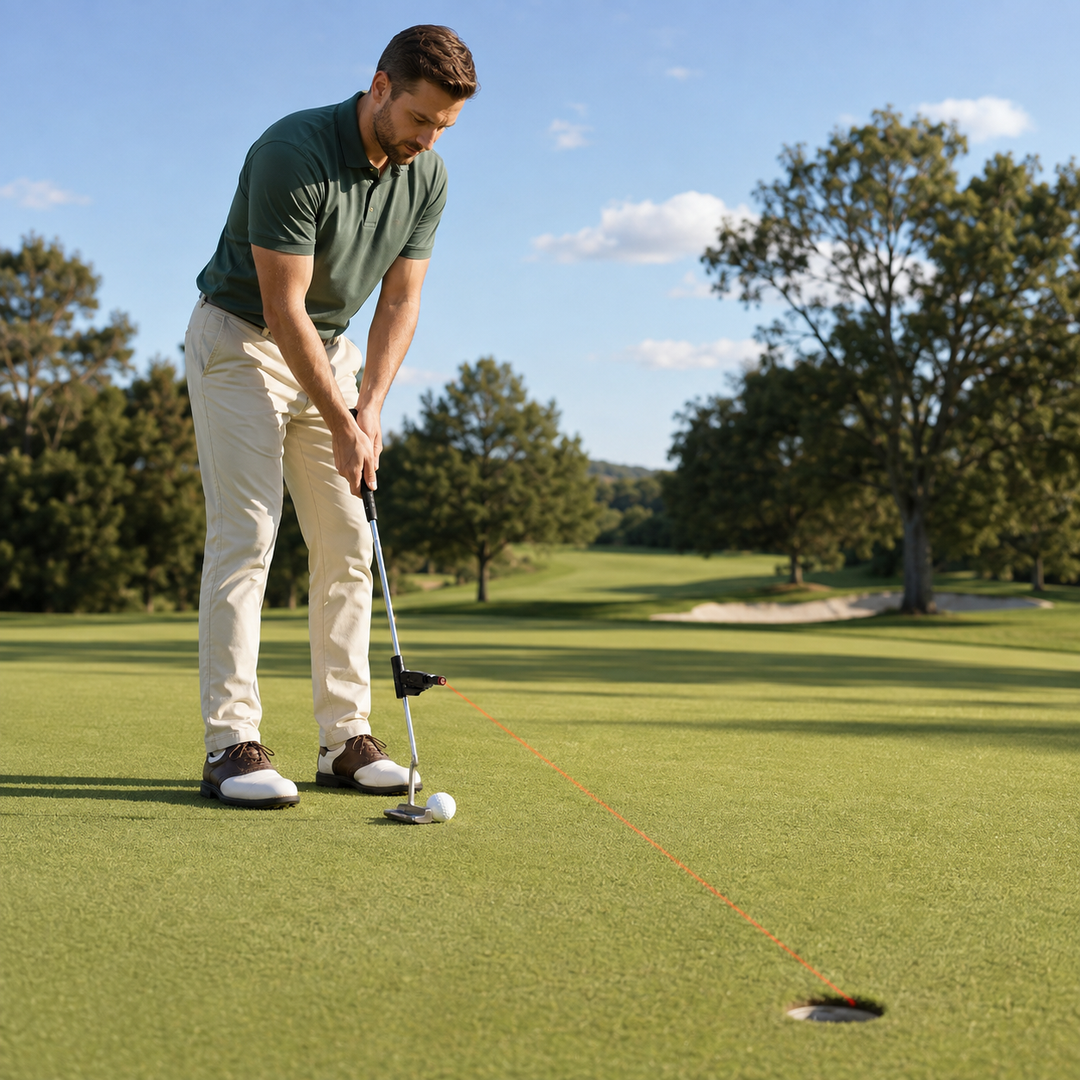Gagnez en précision au golf avec ce putter laser LASERPUTT PRO, aide à l'entraînement.