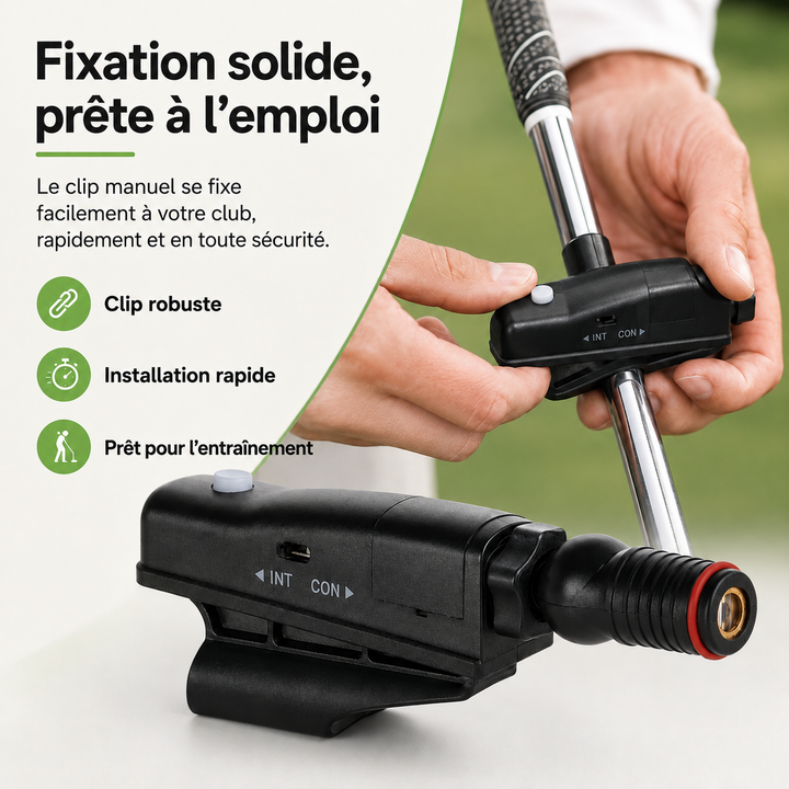 Entraînez votre putt avec LASERPUTT PRO, l'outil d'alignement essentiel pour golfeurs.
