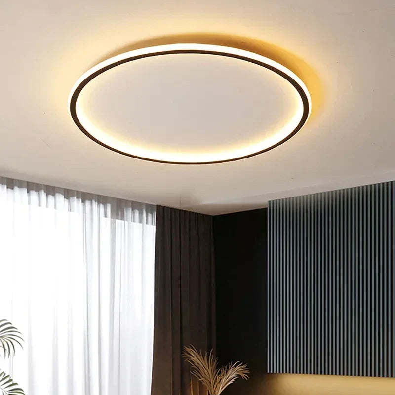 Plafonnier LED Scandinave moderne dimmable. Idéal pour salon, salle à manger ou couloir.
