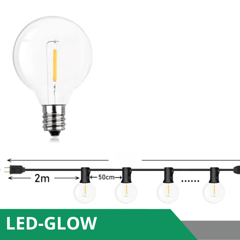 Guirlande lumineuse LED étanche extérieure pour créer un éclairage de jardin ou de terrasse modulable.