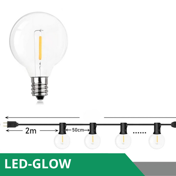 Guirlande lumineuse LED étanche extérieure pour créer un éclairage de jardin ou de terrasse modulable.